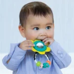 Infantino - Spin & Rattle Teether : Yellow (F216314-03) - Image 4
