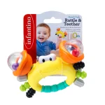 Infantino - Rattle & Teether Sand Crab (F304889)