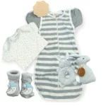 Angeliz Baby - Twin Bunny Swaddle Wooden Set - Image 3