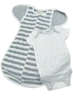 Angeliz Baby - Twin Bunny Swaddle Wooden Set - Image 8